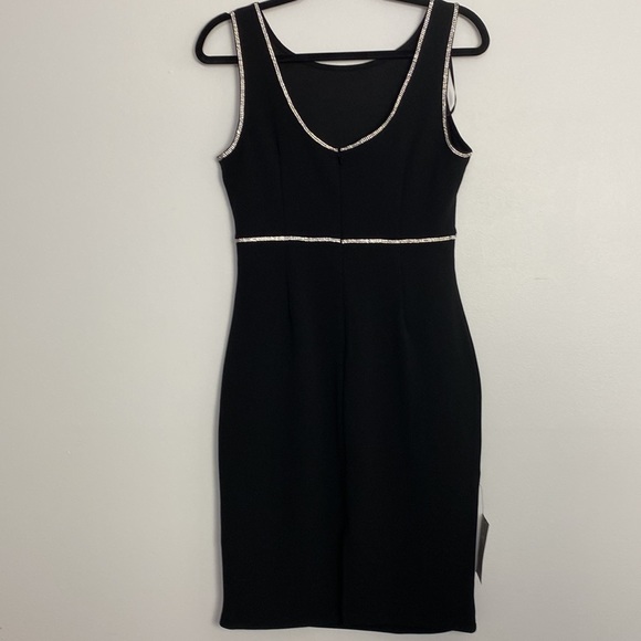 Le Chateau Rhinestone trimmed LBD NWT Small - Picture 4 of 7